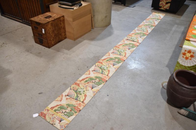 Vintage Japanese Maru Obi Sash Width:4000mm - Image 4