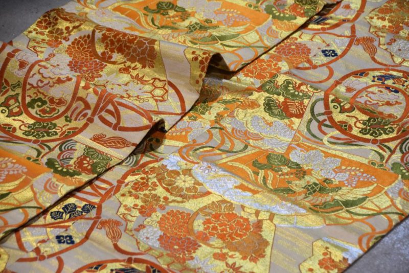 Vintage Japanese Maru Obi Sash Table Runner Width:4000mm - Image 3