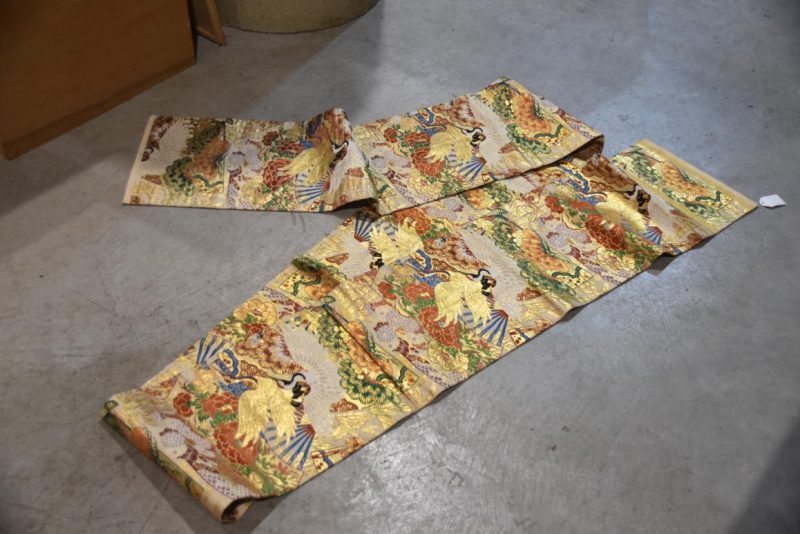 Vintage Japanese Maru Obi Sash Width:4000mm - Image 3