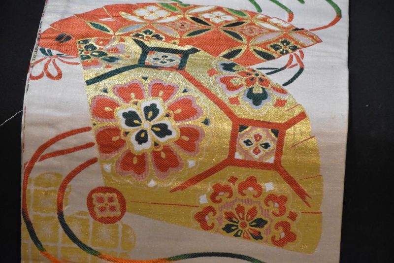 Rare 2 Designs Vintage Japanese Maru Obi Sash Table Runner Width:4000mm - Image 9