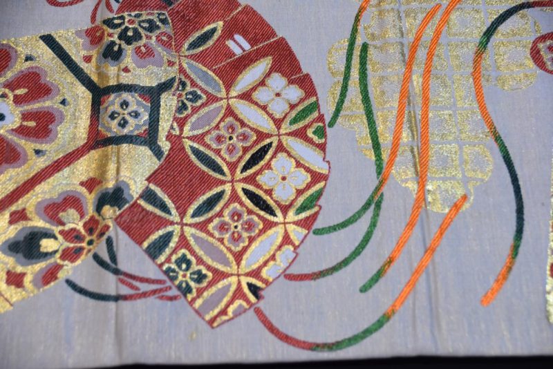 Rare 2 Designs Vintage Japanese Maru Obi Sash Table Runner Width:4000mm - Image 7