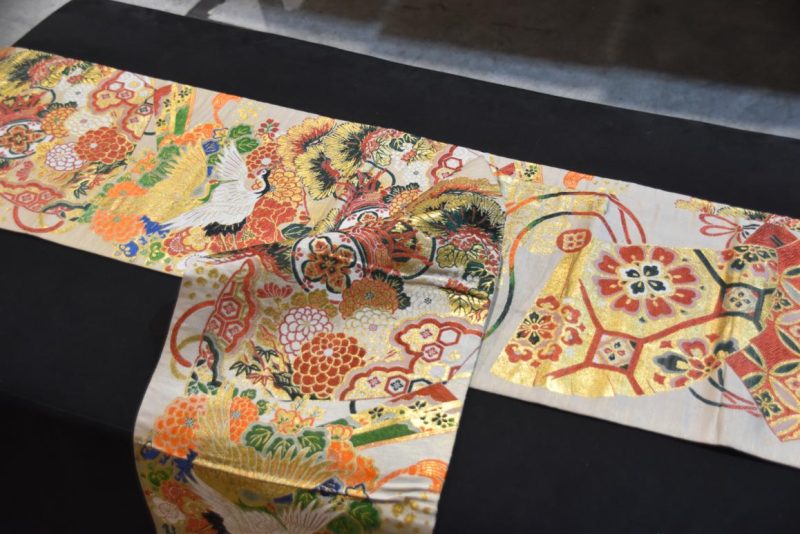 Rare 2 Designs Vintage Japanese Maru Obi Sash Table Runner Width:4000mm - Image 5