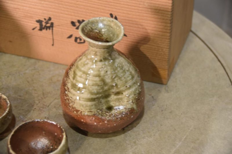 Japanese Pottery Sake Set - Image 5