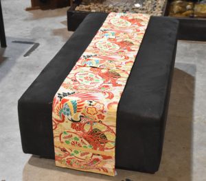 Vintage Japanese Maru Obi Sash Table Runner Width:4000mm