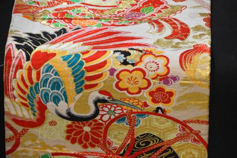 Vintage Japanese Maru Obi Sash Table Runner Width:4000mm - Image 2
