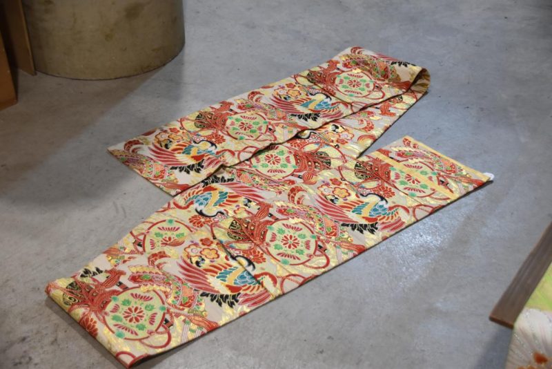 Vintage Japanese Maru Obi Sash Table Runner Width:4000mm - Image 4