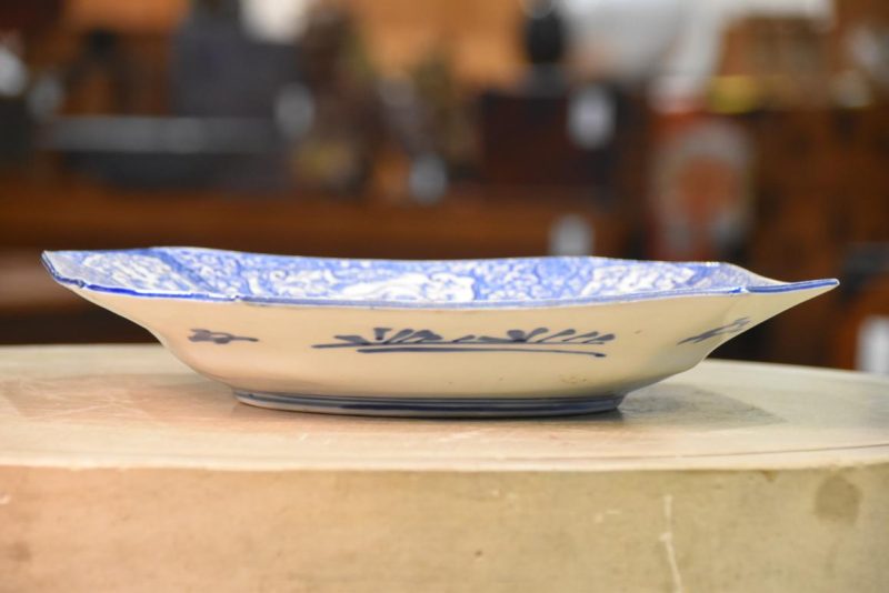Japanese Blue and White Porcelain Plate Width:290mm - Image 3