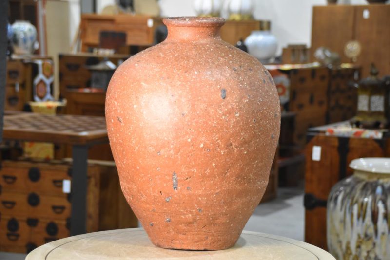 Shigaraki Chatsubo Urn for Dry Tea Width:360mm - Image 6