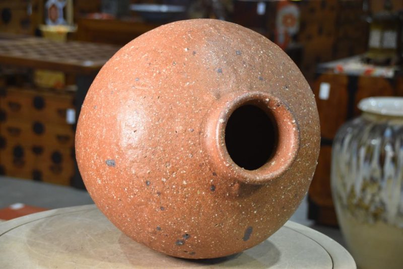 Shigaraki Chatsubo Urn for Dry Tea Width:360mm - Image 3
