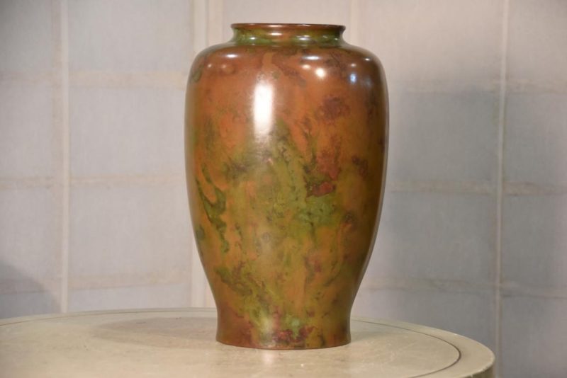 Japanese Seido/Murashido Bronze Vase Height:333mm - Image 9