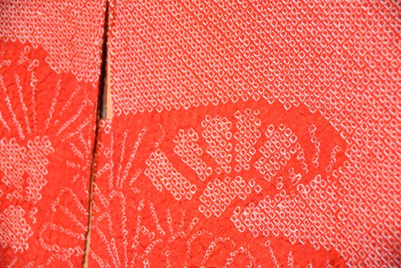 Vintage Silk Shibori Haori Jacket - Image 5