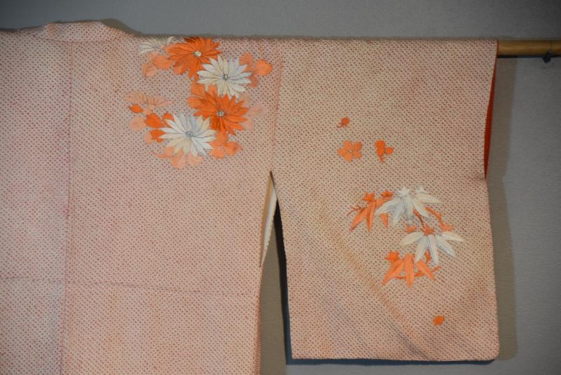 Vintage Silk Shibori Kimono with Embroidery - Image 2