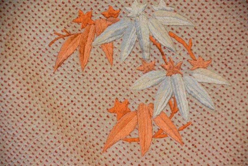 Vintage Silk Shibori Kimono with Embroidery - Image 6