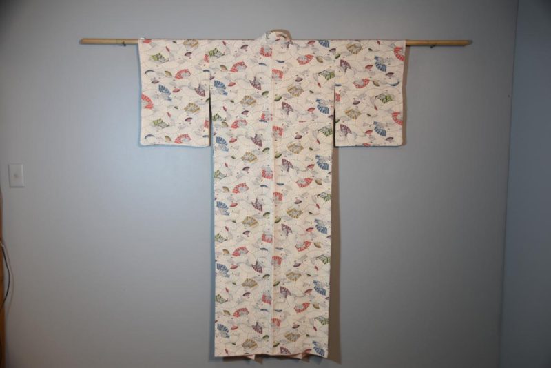 Kimono with Japanese Fans