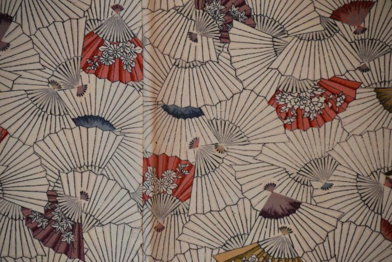 Kimono with Japanese Fans - Image 2
