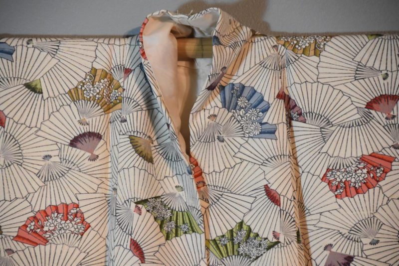Kimono with Japanese Fans - Image 3