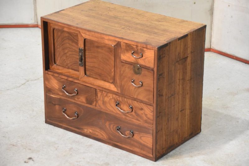 Antique Ko Dansu Small Chest Width:570mm - Image 8
