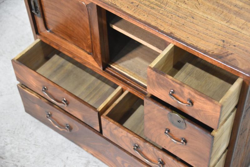 Antique Ko Dansu Small Chest Width:570mm - Image 10