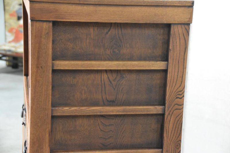 Antique Burl Mulberry Merchant Chest 2 sections Width:800mm - Image 5