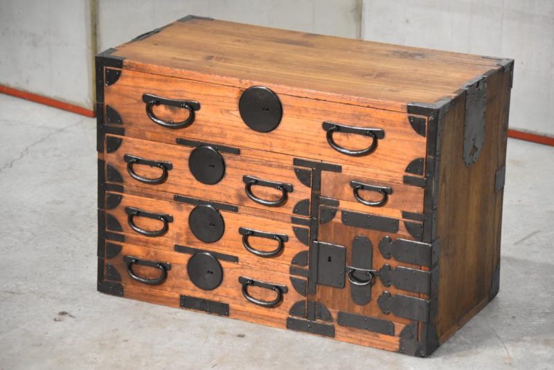 Antique Ko Dansu Accessories Chest Width:630mm - Image 8