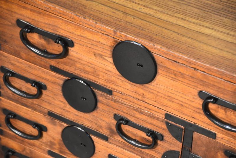 Antique Ko Dansu Accessories Chest Width:630mm - Image 6