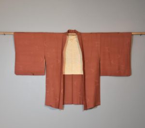 Wave Pattern Silk Vintage Jacquard Haori Jacket