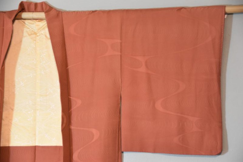 Wave Pattern Silk Vintage Jacquard Haori Jacket - Image 7