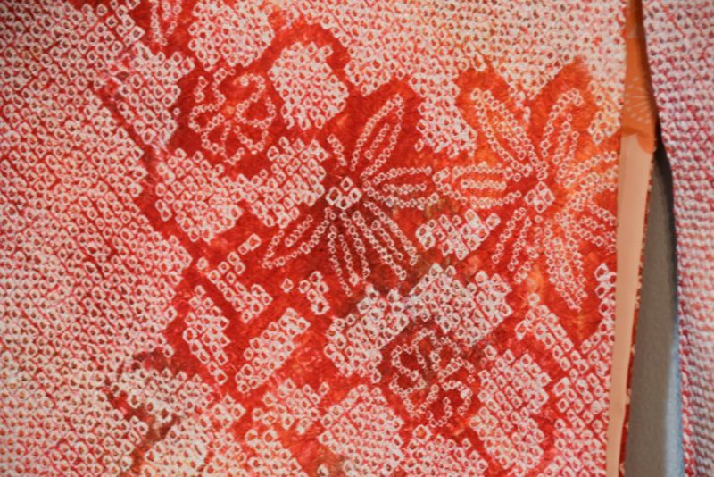 Silk Vintage Shibori  Haori Jacket - Image 5