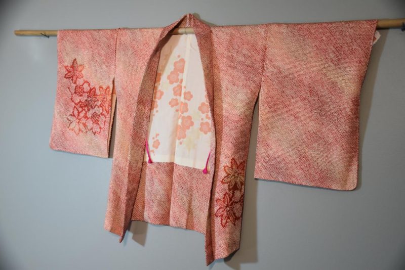 Silk Vintage Shibori  Haori Jacket - Image 4