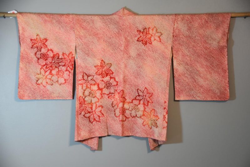 Silk Vintage Shibori  Haori Jacket - Image 3