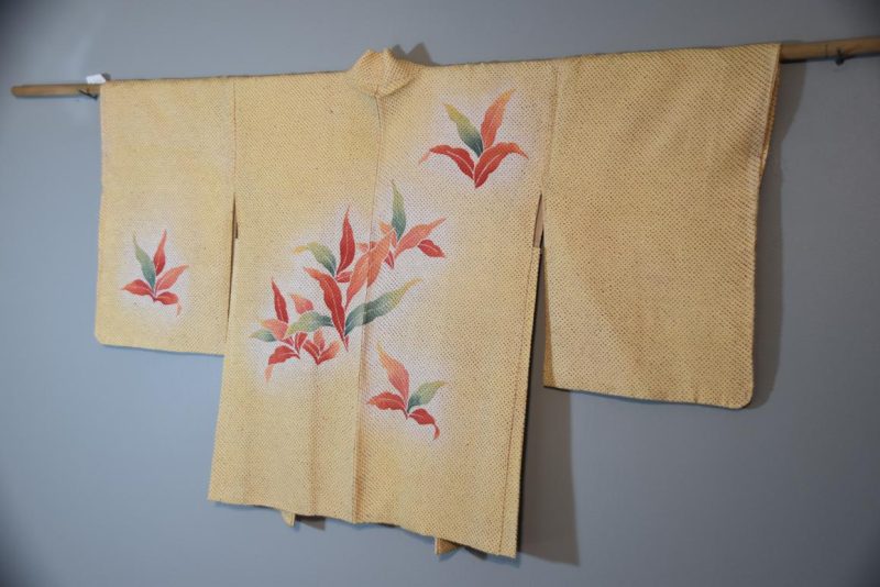 Silk Vintage Shibori  Haori Jacket - Image 5