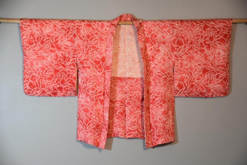 Silk Vintage Shibori  Haori Jacket - Image 2