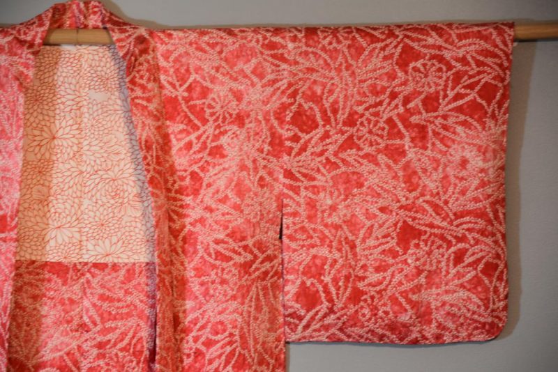 Silk Vintage Shibori  Haori Jacket - Image 6