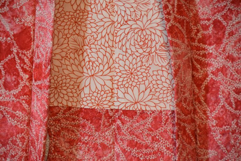 Silk Vintage Shibori  Haori Jacket - Image 5