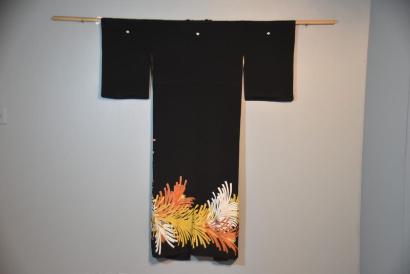 Tomesode Formal Kimono with Matsu Design