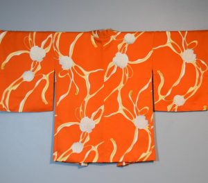 Orange and White Design Haori