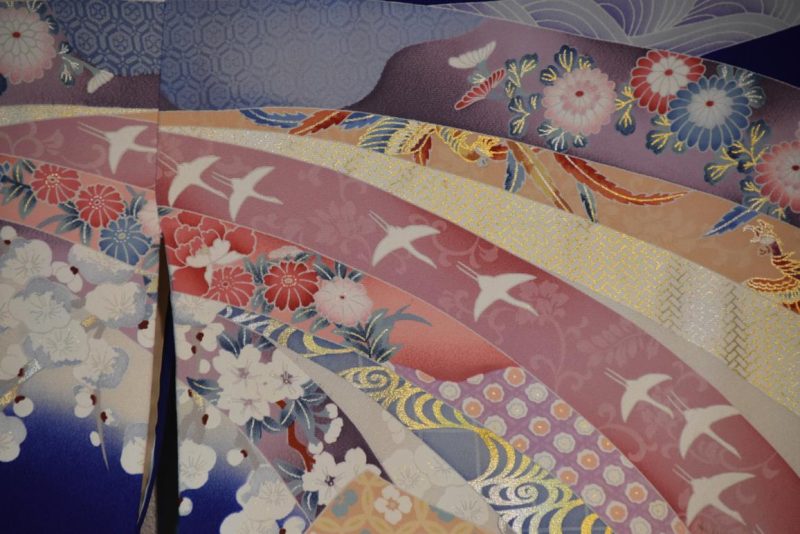 Japanese Furisode Long Sleeve Kimono - Image 11