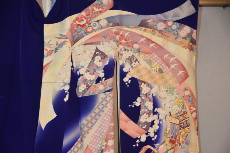 Japanese Furisode Long Sleeve Kimono - Image 5