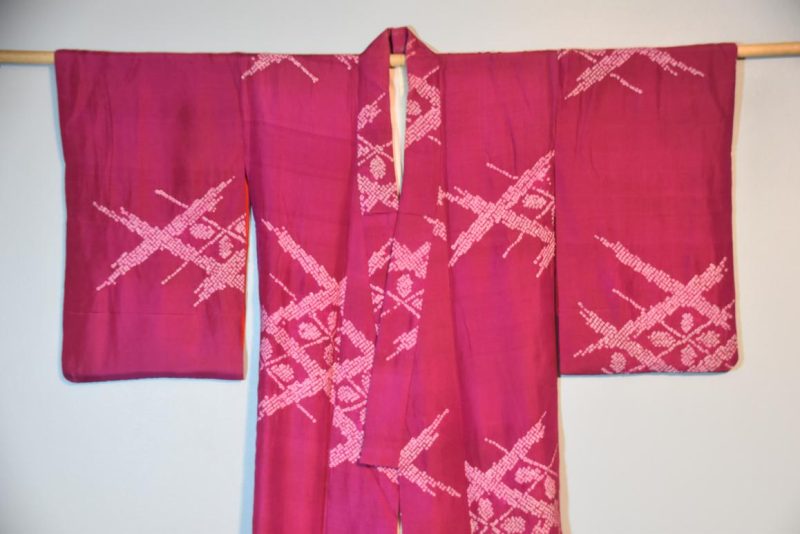 Vintage Silk Shibori Kimono - Image 7