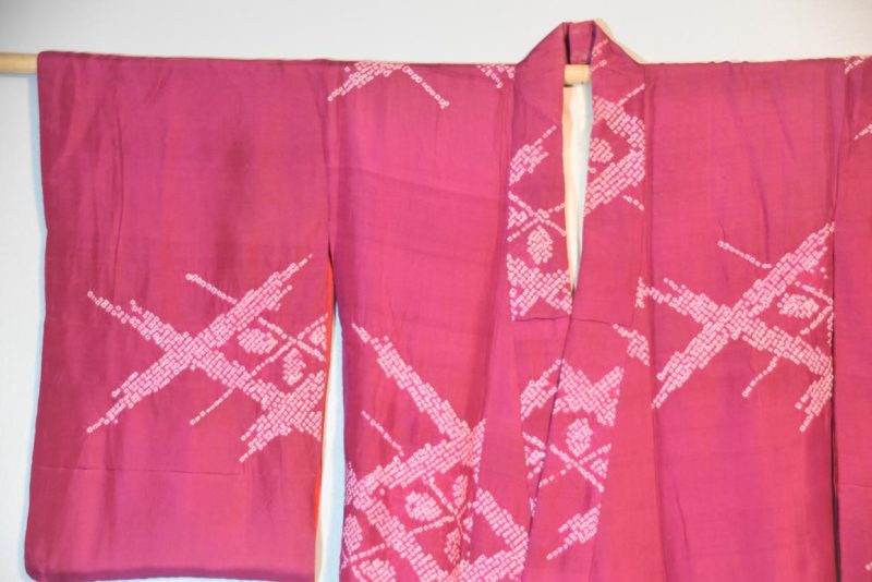 Vintage Silk Shibori Kimono - Image 5