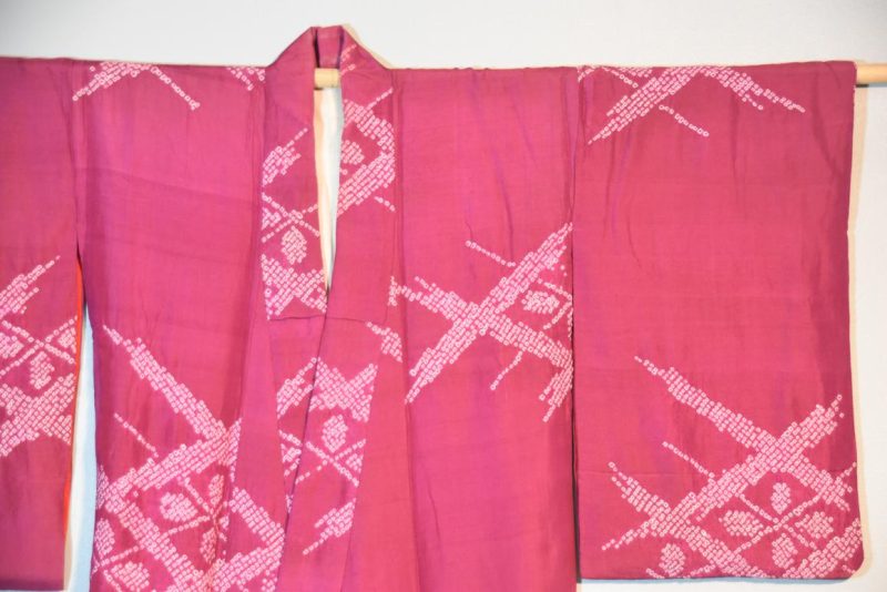 Vintage Silk Shibori Kimono - Image 4