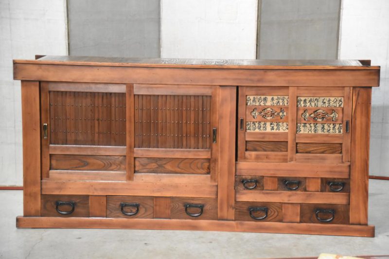 Japanese Antique Mizuya Dansu Sideboard Width:1800mm - Image 9