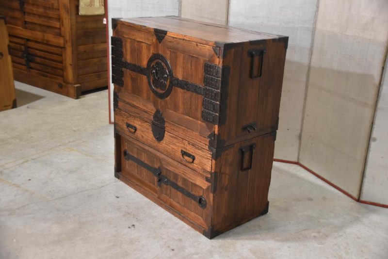 Kannon Biraki Tansu Edo Period Chest Width:970mm - Image 14