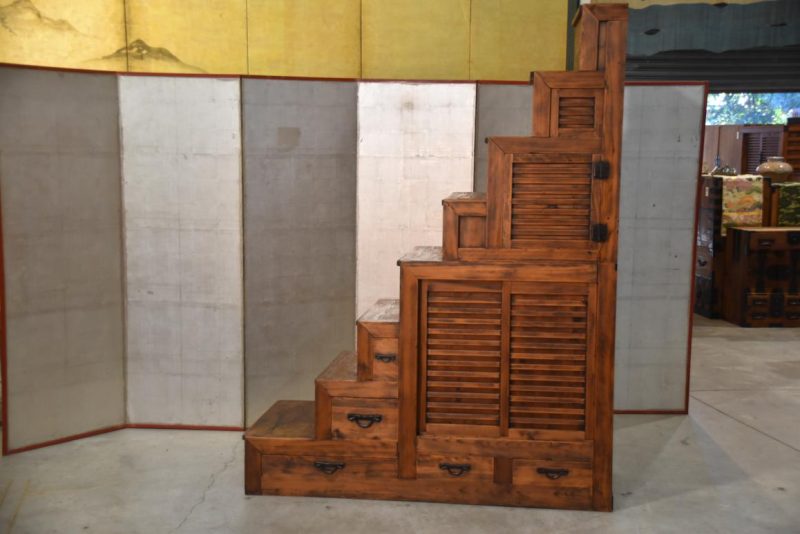 Kaidan Dansu Antique Step Chest Width:1510mm - Image 11