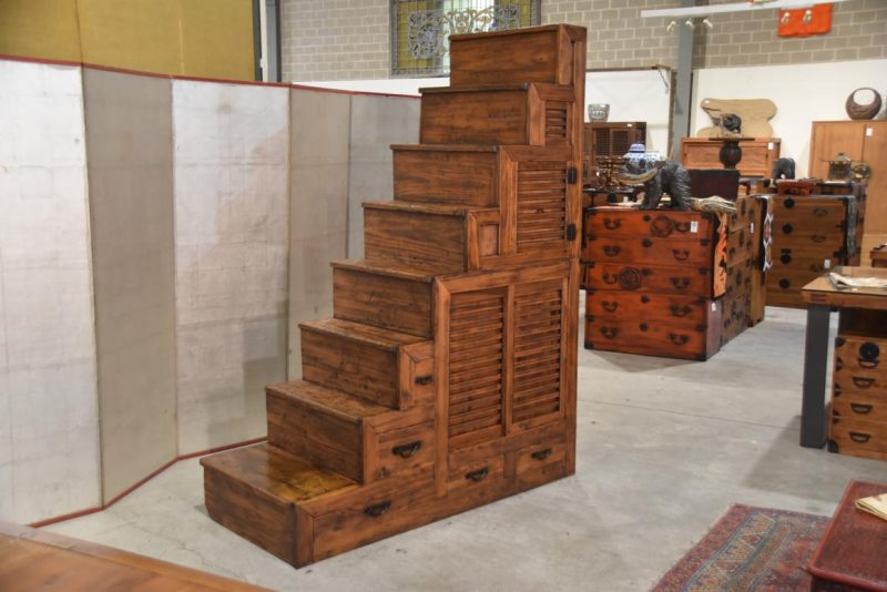 Kaidan Dansu Antique Step Chest Width:1510mm - Image 10