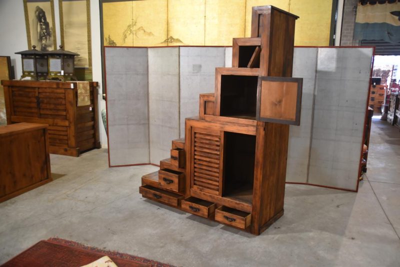Kaidan Dansu Antique Step Chest Width:1510mm - Image 7