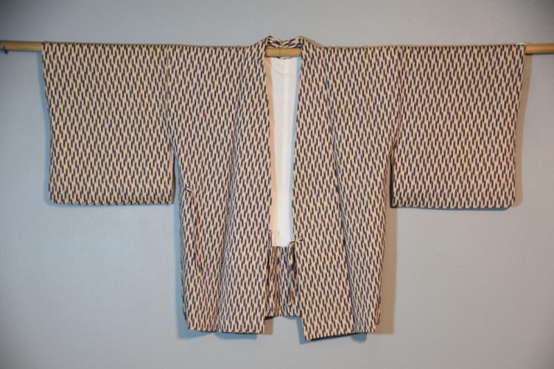 Vintage Silk  Haori Jacket with Tie - Image 2