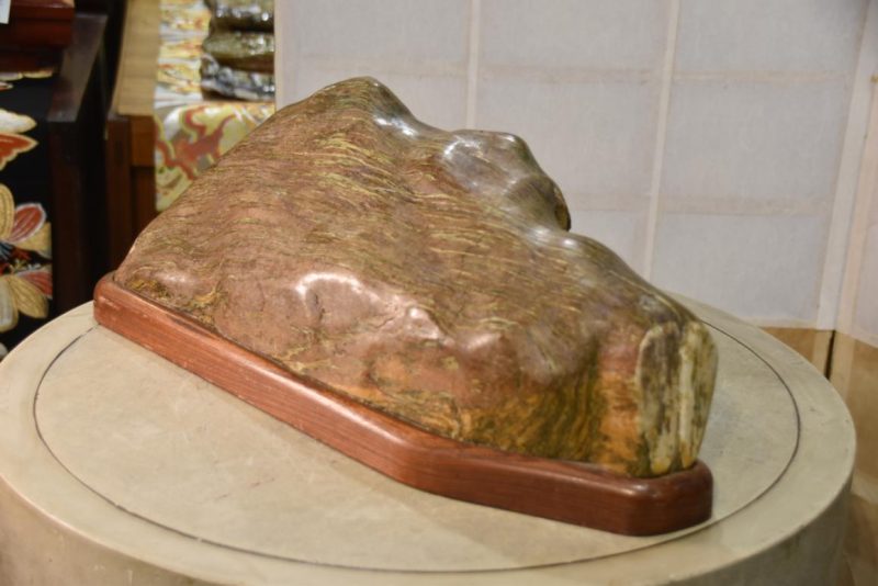Japanese Suiseki Appreciation Rock Width:530mm - Image 9