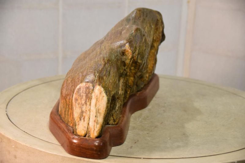 Japanese Suiseki Appreciation Rock Width:530mm - Image 6