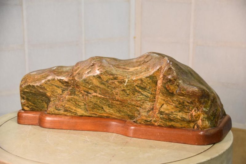 Japanese Suiseki Appreciation Rock Width:530mm - Image 5